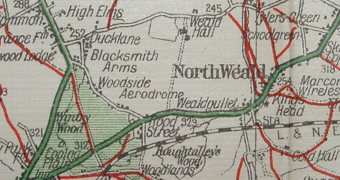 Geographia Ramblers Map, with aerodrome